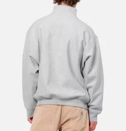 American Script Half Zip Ash Heather