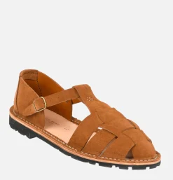 Artisanal Sandal Shoe 10/01 Cognac
