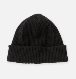 Bonnet Waffle Cap Black
