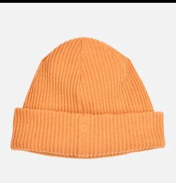 Bonnet Waffle Knit Cap Yellow