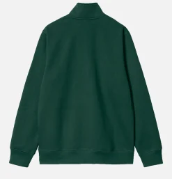 Chase Neck Zip Sweat Discovery Green