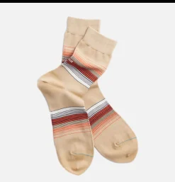 Chaussette Horizon Stripe Beige
