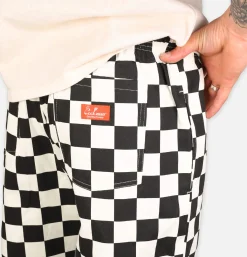 Chef Pant Checker Black