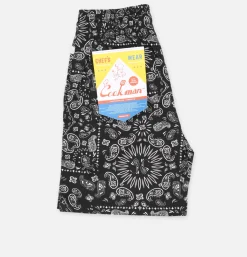 Chef Short Paisley Black