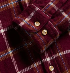 Chemise Pottery Check Burgundy