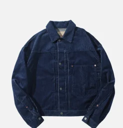 Corduroy Collar Jacket Denim