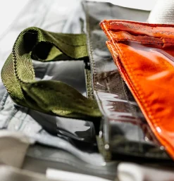 Covered Parachute Document Bag Olive