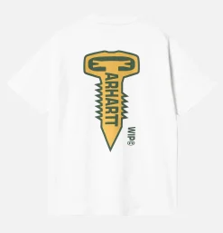 Cross Screw Tee White