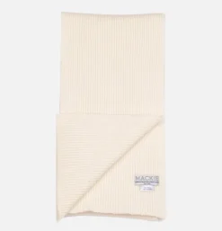 Geelongora Ribbed Scarf Ecru