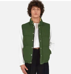 Italian Down Vest Olive