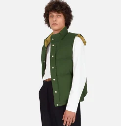 Italian Down Vest Olive