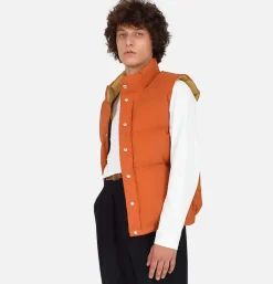 Italian Down Vest Rust