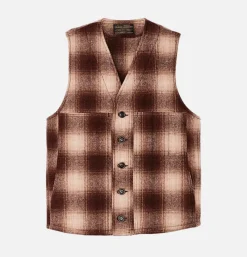 Mackinaw Wool Vest Brown Tan