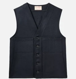 Mackinaw Wool Vest Navy