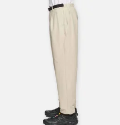 One Tuck Ankle Pants Beige