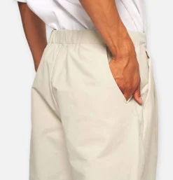 One Tuck Ankle Pants Beige