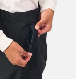 One Tuck Tapered Stretch Black