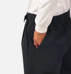 One Tuck Tapered Stretch Black