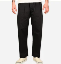 Pantalon Double Pleated Black