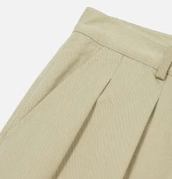 Pantalon Double Pleated Stone