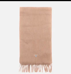 Plain Lambswool Scarf Lt Brown