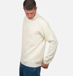 Pull Youri Col Roule Ecru