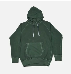 Pullover Hood Sweat Dk Green