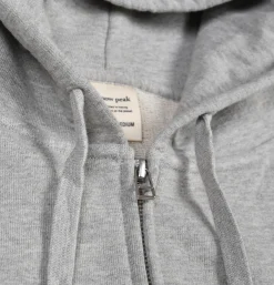 Recycled Cotton Zipup Hoodie Grey