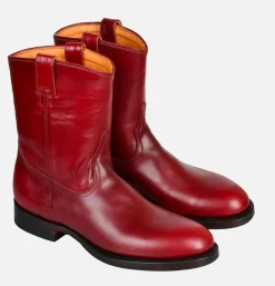 Roper Boots Pull Up Cherry