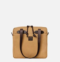 Small Zipper Tote Tan