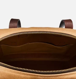 Small Zipper Tote Tan