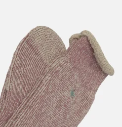 Thick Pile Crew Socks Pink