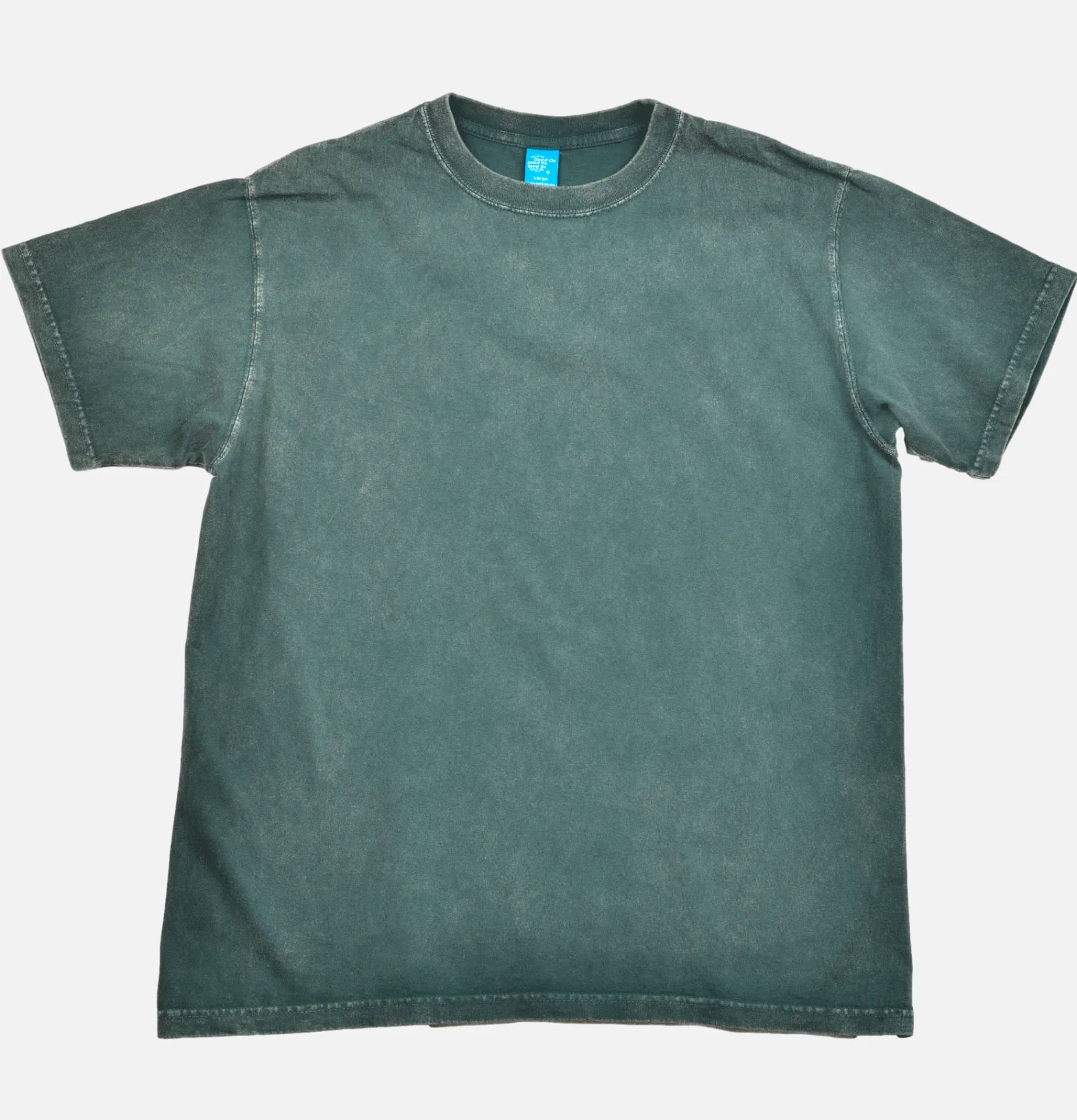 Vintage Dye Crew Tee Dark Green