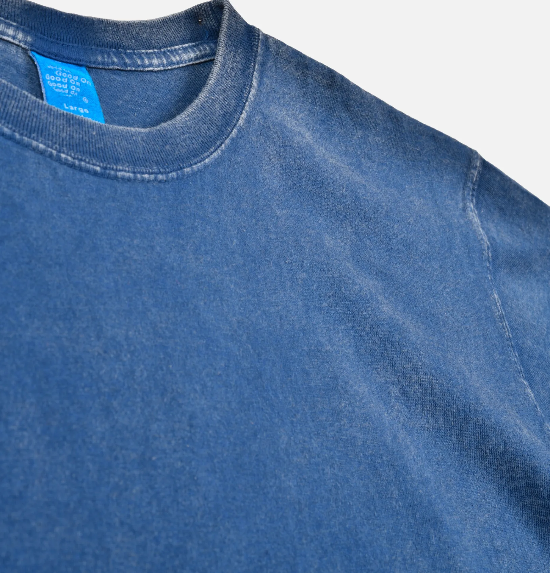 Vintage Dye Crew Tee Navy