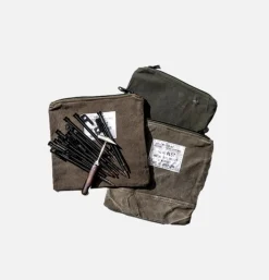 Vintage Material Pouch Olive