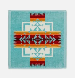 Wash Cloth Chief Joseph Aqua