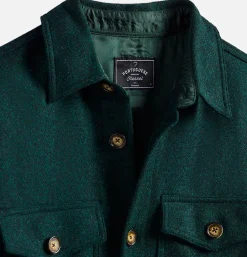 Wool Field Over Shirt Verte